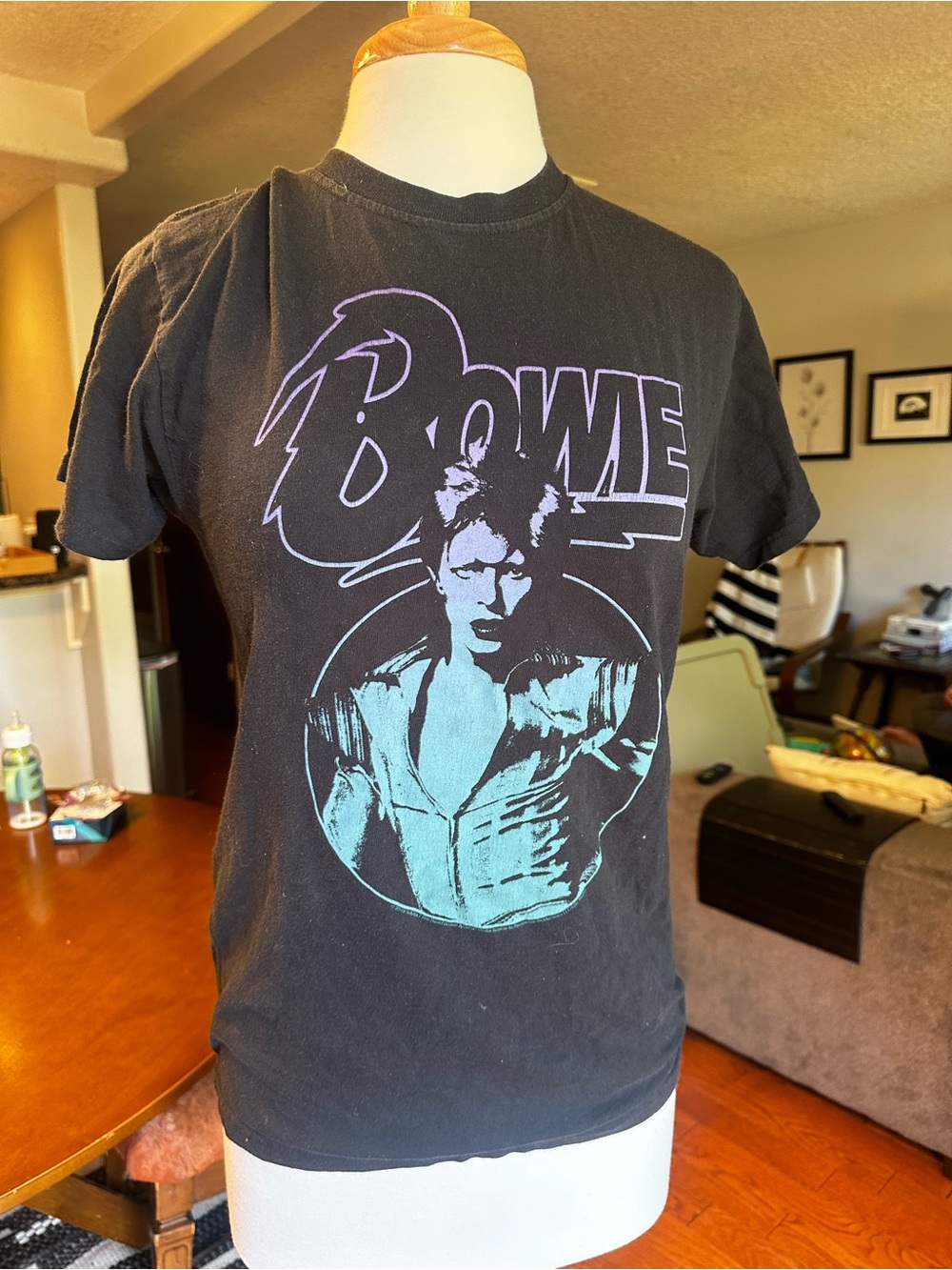 Black Bowie Graphic Tee - Classic Rock t Shirt